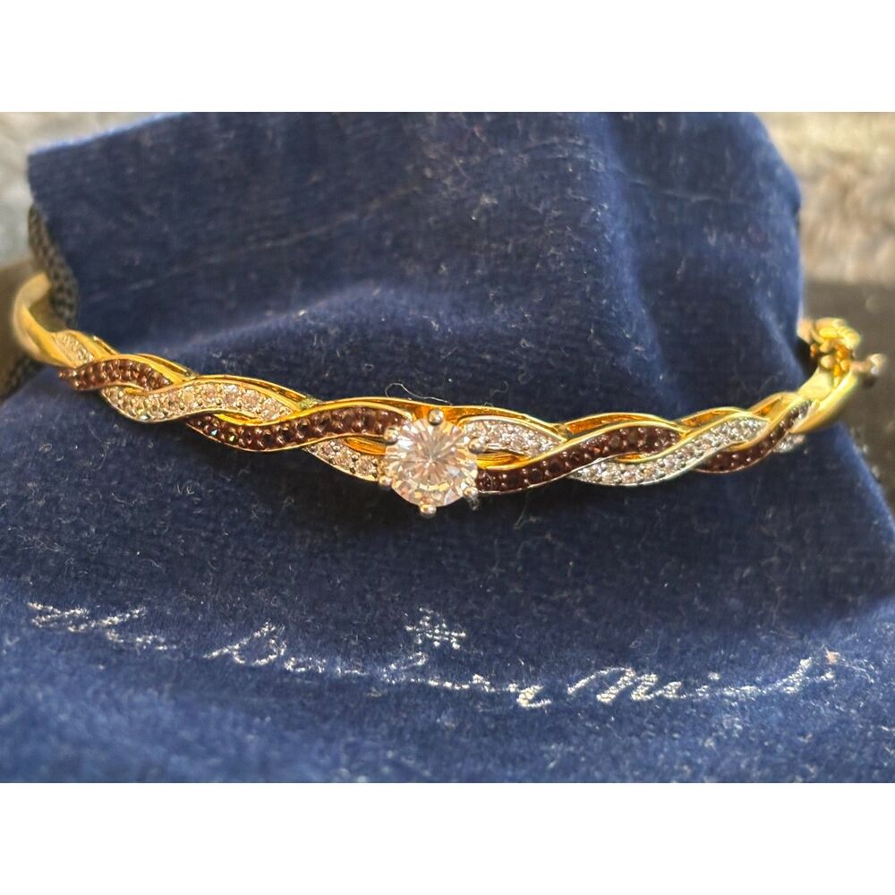 Danbury Mint Twisted Diamond Infinity Bracelet